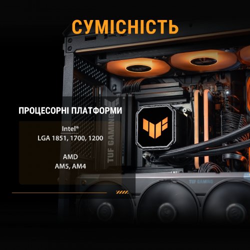 Готова СВО Asus TUF Gaming LC III 360 ARGB (90RC0191-B0EAY0) Black купити в Україні | Telemart фото