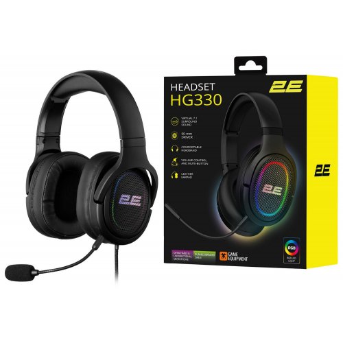 Купити Навушники 2E Gaming HG330 7.1 (2E-HG330BK-7.1) Black - ціна в Києві, Львові, Вінниці, Хмельницькому, Франківську, Україні | інтернет-магазин TELEMART.UA фото