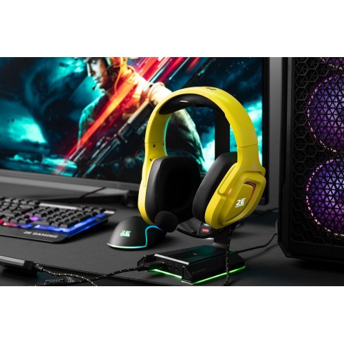 Купити Навушники 2E Gaming HG340 (2E-HG340YW) Yellow - ціна в Києві, Львові, Вінниці, Хмельницькому, Франківську, Україні | інтернет-магазин TELEMART.UA фото