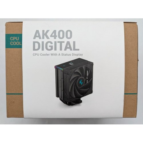 Купить Кулер Deepcool AK400 DIGITAL (R-AK400-BKADMN-G) Black (Восстановлено продавцом, 795895) с проверкой совместимости: обзор, характеристики, цена в Киеве, Днепре, Одессе, Харькове, Украине | интернет-магазин TELEMART.UA фото
