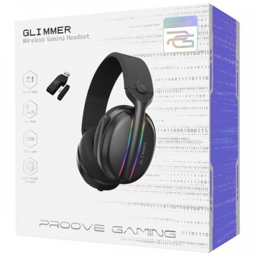 Купить Наушники Proove Gaming Glimmer (WHGL00022001) Black - цена в Харькове, Киеве, Днепре, Одессе
в интернет-магазине Telemart фото