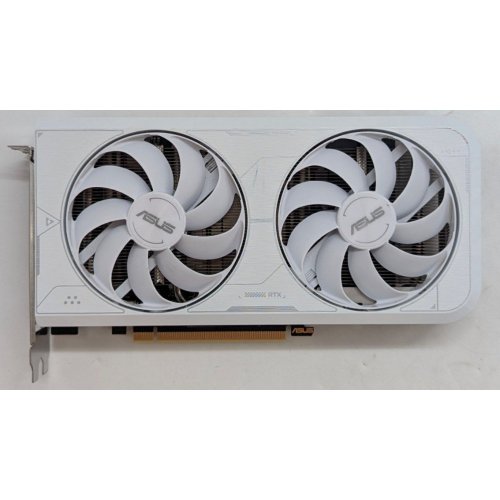 Купить Видеокарта Asus GeForce RTX 3060 Ti Dual OC 8192MB (DUAL-RTX3060TI-O8GD6X-WHITE) (Восстановлено продавцом, 795927) с проверкой совместимости: обзор, характеристики, цена в Киеве, Днепре, Одессе, Харькове, Украине | интернет-магазин TELEMART.UA фото