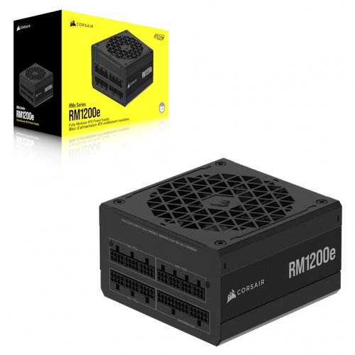 Блок живлення Corsair RM1200e PCIE5 1200W (CP-9020258-EU) купити з перевіркою сумісності: огляд, характеристики, ціна у Києві, Львові, Вінниці, Хмельницькому, Івано-Франківську, Україні | інтернет-магазин TELEMART.UA фото