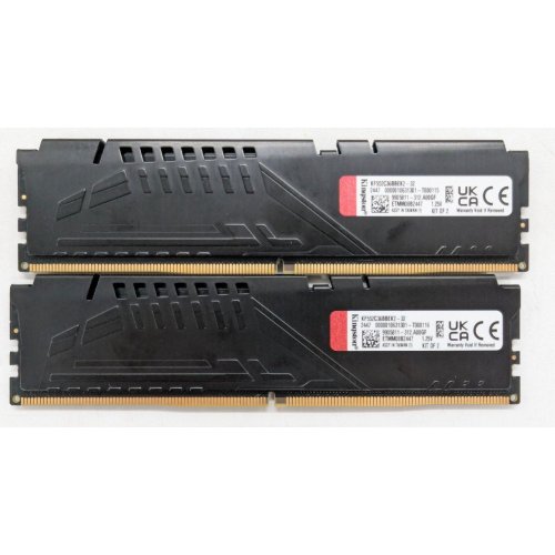 Озп Kingston DDR5 32GB (2x16GB) 5200Mhz FURY Beast (KF552C36BBEK2-32) (Відновлено продавцем, 795959) купити з перевіркою сумісності: огляд, характеристики, ціна у Києві, Львові, Вінниці, Хмельницькому, Івано-Франківську, Україні | інтернет-магазин TELEMART.UA фото