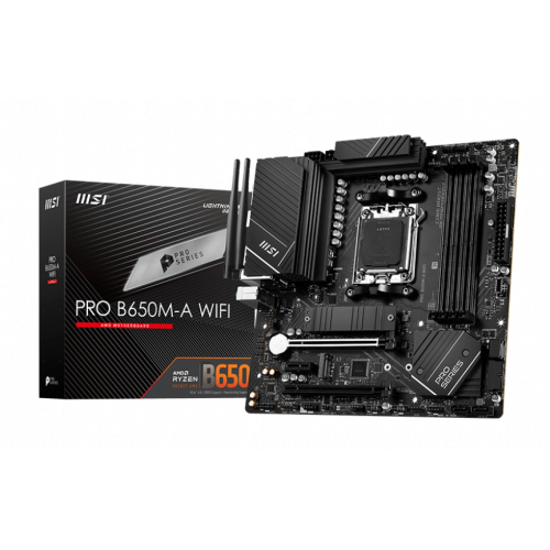 Купить Материнская плата MSI PRO B650M-A (WIFI) (sAM5, AMD B650) (Восстановлено продавцом, 795963) с проверкой совместимости: обзор, характеристики, цена в Киеве, Днепре, Одессе, Харькове, Украине | интернет-магазин TELEMART.UA фото