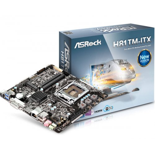 Продати Материнська плата AsRock H81TM-ITX (s1150, Intel H81) за Trade-In у інтернет-магазині Телемарт - Київ, Дніпро, Україна фото