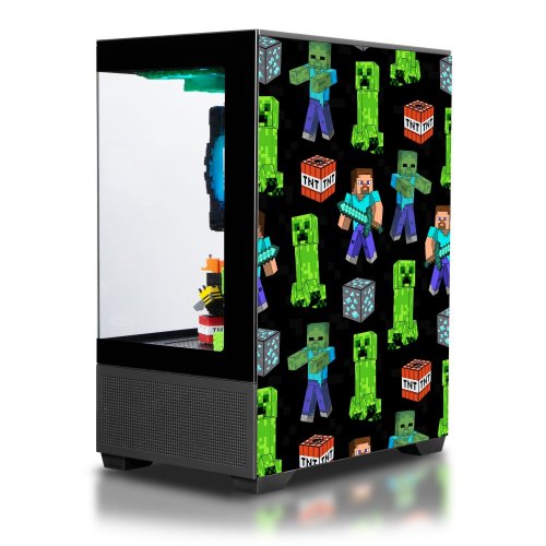 Компьютер HEXO SpecialPart Minecraft Cobblestone (EVSP-MC5500N5060-D432S1TBK) Black купить в Украине: Киев, Днепр, Харьков, Одесса  | Низкая цена, отзывы, характеристики от TELEMART фото