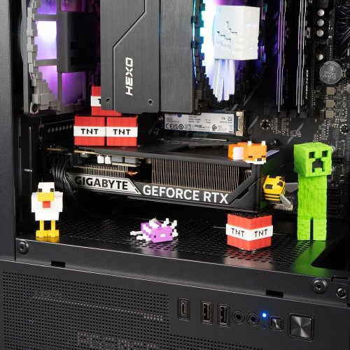 Компьютер HEXO SpecialPart Minecraft Cobblestone (EVSP-MC5500N5060-D432S1TBK) Black купить в Украине: Киев, Днепр, Харьков, Одесса  | Низкая цена, отзывы, характеристики от TELEMART фото