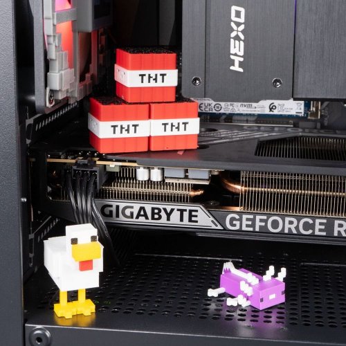 Компьютер HEXO SpecialPart Minecraft Cobblestone (EVSP-MC5500N5060-D432S1TBK) Black купить в Украине: Киев, Днепр, Харьков, Одесса  | Низкая цена, отзывы, характеристики от TELEMART фото