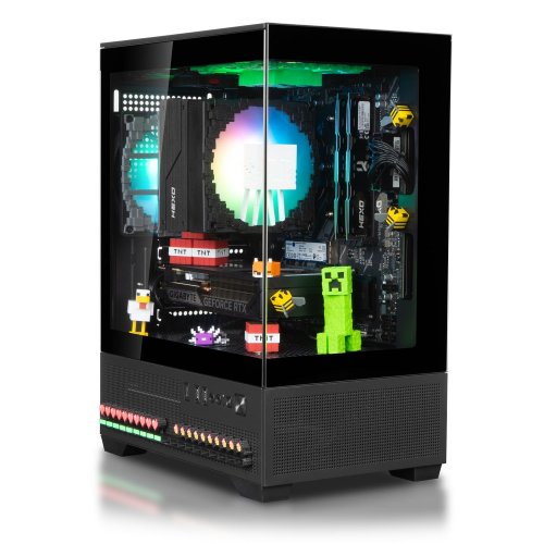 Комп'ютер HEXO SpecialPart Minecraft Cobblestone (EVSP-MC12400FN5060-D432S1TBK) Black купити в Україні: Київ, Львів, Хмельницький, Тернопіль | Низька ціна, відгуки, характеристики від TELEMART фото