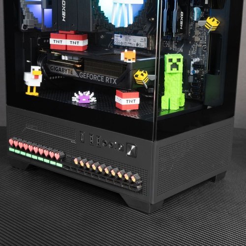 Компьютер HEXO SpecialPart Minecraft Cobblestone (EVSP-MC14400FN5060-D432S1TBK) Black купить в Украине: Киев, Днепр, Харьков, Одесса  | Низкая цена, отзывы, характеристики от TELEMART фото