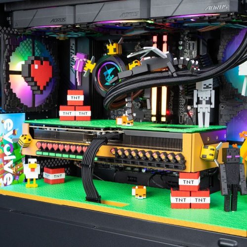 Компьютер EVOLVE SpecialPart Minecraft Diamond (EVSP-MDR770N507-D532S1TBK) Black купить в Украине: Киев, Днепр, Харьков, Одесса  | Низкая цена, отзывы, характеристики от TELEMART фото