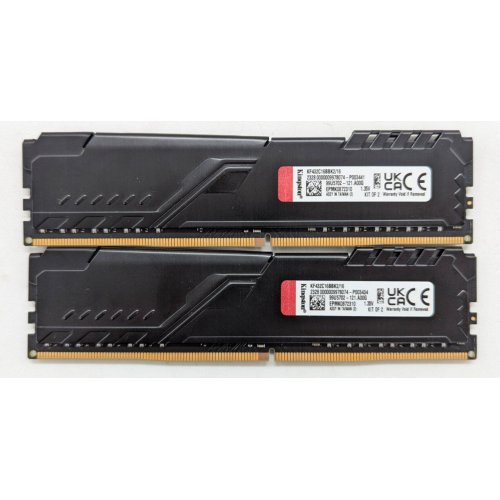 Купить Озу Kingston DDR4 16GB (2x8GB) 3200Mhz FURY Beast Black (KF432C16BBK2/16) (Восстановлено продавцом, 796186) с проверкой совместимости: обзор, характеристики, цена в Киеве, Днепре, Одессе, Харькове, Украине | интернет-магазин TELEMART.UA фото