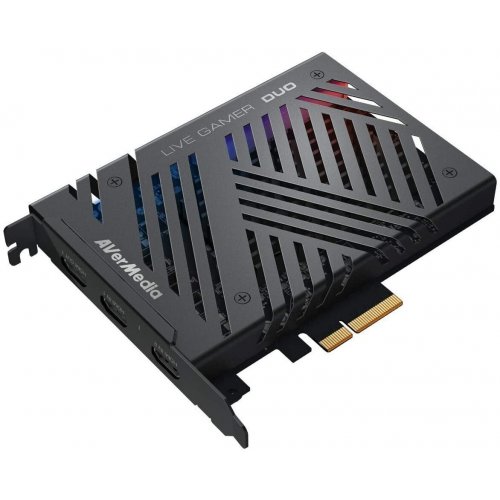 Купити Уцінка пристрій відеозахоплення AVerMedia Live Gamer Duo GC570D (61GC570D00A5) Black (Пошкоджено пакування, 796199) - ціна в Києві, Львові, Вінниці, Хмельницькому, Франківську, Україні | інтернет-магазин TELEMART.UA фото