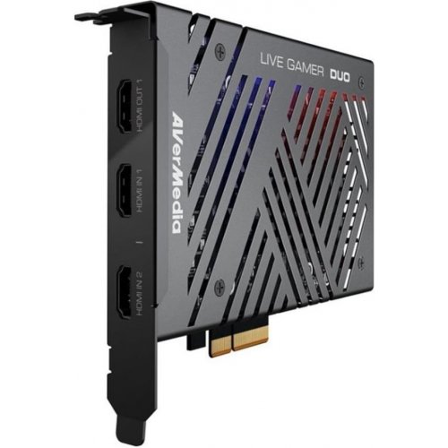 Купити Уцінка пристрій відеозахоплення AVerMedia Live Gamer Duo GC570D (61GC570D00A5) Black (Пошкоджено пакування, 796199) - ціна в Києві, Львові, Вінниці, Хмельницькому, Франківську, Україні | інтернет-магазин TELEMART.UA фото