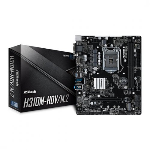Продать Материнская плата AsRock H310-HDV/M.2 (s1151-V2, Intel H310) по Trade-In интернет-магазине Телемарт - Киев, Днепр, Украина фото