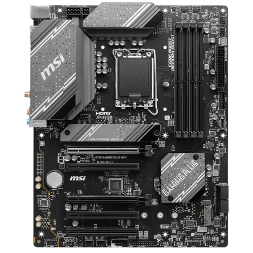 Купить Уценка материнская плата MSI B760 GAMING PLUS WIFI (s1700, Intel B760) (Следы использования, 796241) с проверкой совместимости: обзор, характеристики, цена в Киеве, Днепре, Одессе, Харькове, Украине | интернет-магазин TELEMART.UA фото