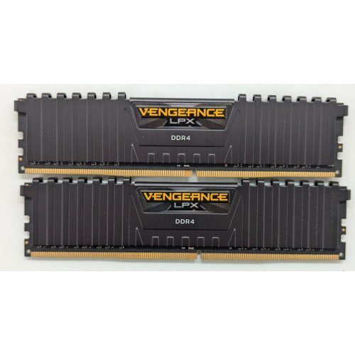 Купить Озу Corsair DDR4 16GB (2x8GB) 3200Mhz Vengeance LPX (CMK16GX4M2B3200C16) Black (Восстановлено продавцом, 796252) с проверкой совместимости: обзор, характеристики, цена в Киеве, Днепре, Одессе, Харькове, Украине | интернет-магазин TELEMART.UA фото