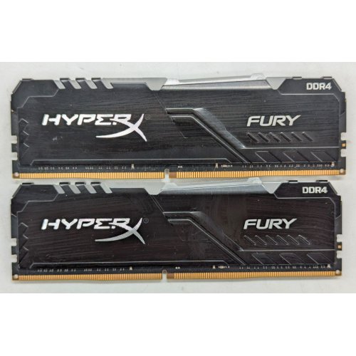 Купить Озу HyperX DDR4 32GB (2x16GB) 3200Mhz Fury RGB (HX432C16FB3AK2/32) (Восстановлено продавцом, 796258) с проверкой совместимости: обзор, характеристики, цена в Киеве, Днепре, Одессе, Харькове, Украине | интернет-магазин TELEMART.UA фото