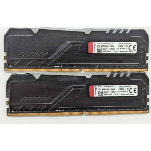Купить Озу HyperX DDR4 32GB (2x16GB) 3200Mhz Fury RGB (HX432C16FB3AK2/32) (Восстановлено продавцом, 796258) с проверкой совместимости: обзор, характеристики, цена в Киеве, Днепре, Одессе, Харькове, Украине | интернет-магазин TELEMART.UA фото