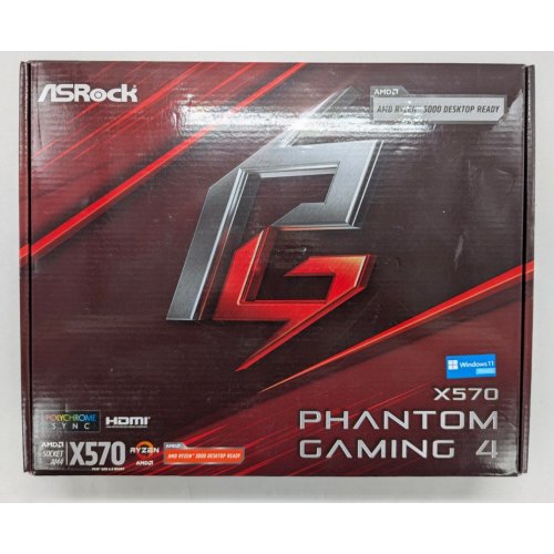 Купить Материнская плата AsRock X570 Phantom Gaming 4 (sAM4, AMD X570) (Восстановлено продавцом, 796292) с проверкой совместимости: обзор, характеристики, цена в Киеве, Днепре, Одессе, Харькове, Украине | интернет-магазин TELEMART.UA фото