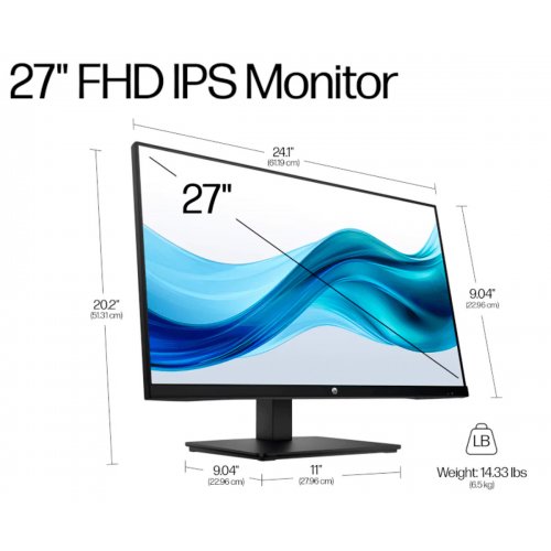 Купити Монітор HP 27" S3 Pro 327ph (B0CG8UT) Black - ціна в Києві, Львові, Вінниці, Хмельницькому, Франківську, Україні | інтернет-магазин TELEMART.UA фото