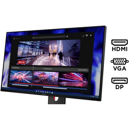 Купити Монітор Lenovo 23.8" ThinkVision T24-40 (64A4MATXUA) Black - ціна в Києві, Львові, Вінниці, Хмельницькому, Франківську, Україні | інтернет-магазин TELEMART.UA фото