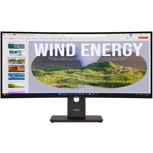 Купити Монітор Lenovo 34" ThinkVision T34wd-40 (64AEGAT1UA) Black - ціна в Києві, Львові, Вінниці, Хмельницькому, Франківську, Україні | інтернет-магазин TELEMART.UA фото