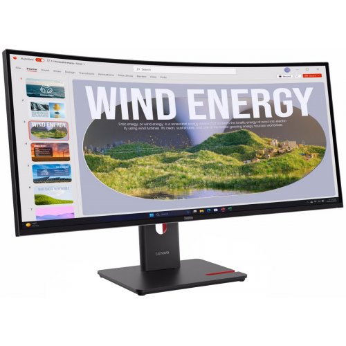 Купити Монітор Lenovo 34" ThinkVision T34wd-40 (64AEGAT1UA) Black - ціна в Києві, Львові, Вінниці, Хмельницькому, Франківську, Україні | інтернет-магазин TELEMART.UA фото