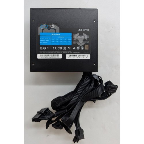 Блок живлення CHIEFTEC Proton 600W (BDF-600S) (Відновлено продавцем, 796318) купити з перевіркою сумісності: огляд, характеристики, ціна у Києві, Львові, Вінниці, Хмельницькому, Івано-Франківську, Україні | інтернет-магазин TELEMART.UA фото