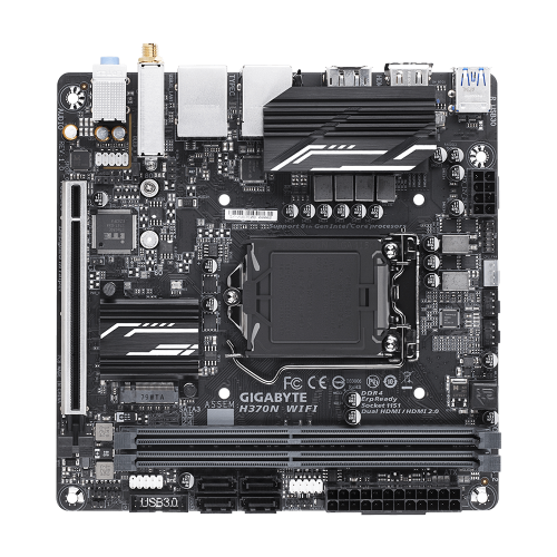 Продати Материнська плата Gigabyte H370N WIFI (s1151-V2, Intel H370) за Trade-In у інтернет-магазині Телемарт - Київ, Дніпро, Україна фото