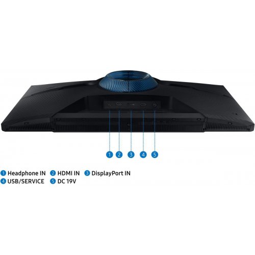 Купити Монітор Samsung 27” Odyssey G5 (LS27AG500PIXCI) Black - ціна в Києві, Львові, Вінниці, Хмельницькому, Франківську, Україні | інтернет-магазин TELEMART.UA фото