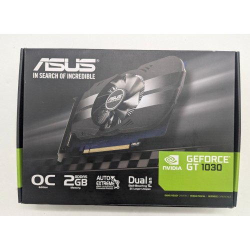 Відеокарта Asus GeForce GT 1030 Phoenix OC 2048MB (PH-GT1030-O2G) (Відновлено продавцем, 796333) купити з перевіркою сумісності: огляд, характеристики, ціна у Києві, Львові, Вінниці, Хмельницькому, Івано-Франківську, Україні | інтернет-магазин TELEMART.UA фото