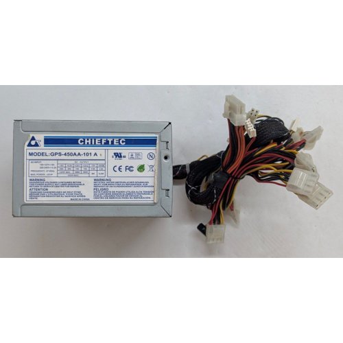 Блок питания CHIEFTEC 450W (GPS-450AA-101A) (Восстановлено продавцом, 796341) купить в Украине: Киев, Днепр, Харьков, Одесса  | Проверка совместимости, низкая цена, отзывы, характеристики от TELEMART фото