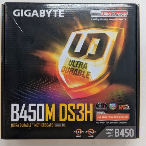 Материнська плата Gigabyte B450M DS3H (sAM4, AMD B450) (Відновлено продавцем, 796363) купити з перевіркою сумісності: огляд, характеристики, ціна у Києві, Львові, Вінниці, Хмельницькому, Івано-Франківську, Україні | інтернет-магазин TELEMART.UA фото