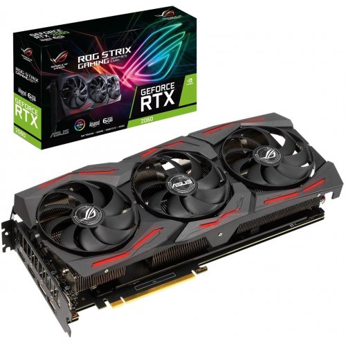 Купить Видеокарта Asus ROG GeForce RTX 2060 Evo STRIX Advanced Edition 6144MB (ROG-STRIX-RTX2060-A6G-EVO-GAMING) (Восстановлено продавцом, 796389) с проверкой совместимости: обзор, характеристики, цена в Киеве, Днепре, Одессе, Харькове, Украине | интернет-магазин TELEMART.UA фото
