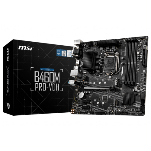 Купить Материнская плата MSI B460M PRO-VDH (s1200, Intel B460) (Восстановлено продавцом, 796411) с проверкой совместимости: обзор, характеристики, цена в Киеве, Днепре, Одессе, Харькове, Украине | интернет-магазин TELEMART.UA фото