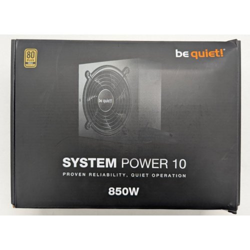 Блок живлення Be Quiet! System Power 10 850W (BN330) (Відновлено продавцем, 796423) купити з перевіркою сумісності: огляд, характеристики, ціна у Києві, Львові, Вінниці, Хмельницькому, Івано-Франківську, Україні | інтернет-магазин TELEMART.UA фото