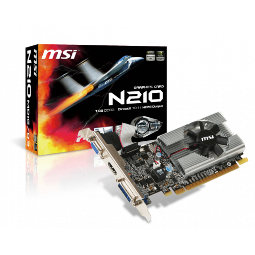 Продать Видеокарта MSI GeForce GT 210 1024MB (N210-MD1G/D3) по Trade-In интернет-магазине Телемарт - Киев, Днепр, Украина фото