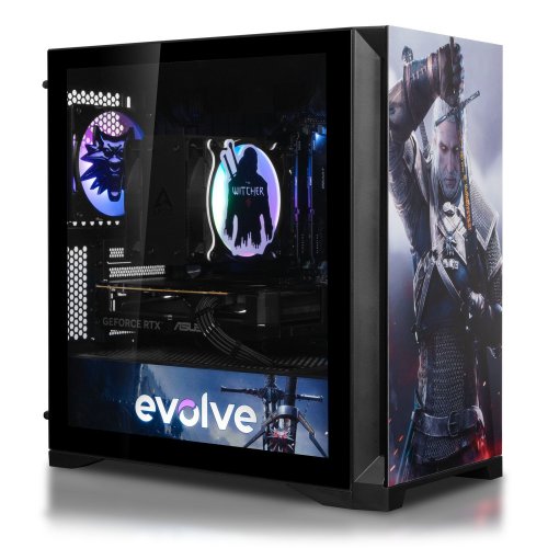 Компьютер EVOLVE SpecialPart TheWitcher: WhiteWolf (EVSP-TWWR7500FN5060TI-D532S1TBK) Black купить в Украине: Киев, Днепр, Харьков, Одесса  | Низкая цена, отзывы, характеристики от TELEMART фото