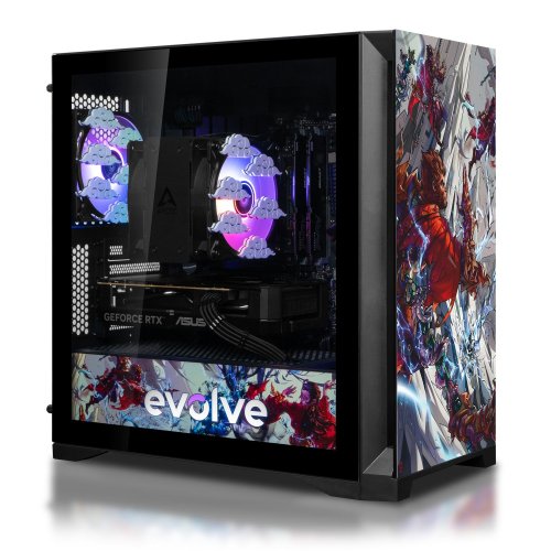 Компьютер EVOLVE SpecialPart Wukong: LightningFury (EVSP-WLFR7500FN5060TI-D532S1TBK) Black купить в Украине: Киев, Днепр, Харьков, Одесса  | Низкая цена, отзывы, характеристики от TELEMART фото