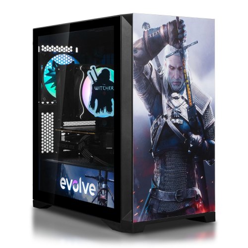 Купити Комп'ютер EVOLVE SpecialPart TheWitcher: WhiteWolf (EVSP-TWWR7500FN5060-D532S1TBK) Black - ціна в Києві, Львові, Вінниці, Хмельницькому, Франківську, Україні | інтернет-магазин TELEMART.UA фото