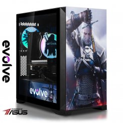 Комп'ютер EVOLVE SpecialPart TheWitcher: WhiteWolf (EVSP-TWWR7500FN5060-D532S1TBK) Black / AMD Ryzen 5 7500F (3.7-5.0), 6 ядер / RTX 5060 / 32 ГБ (DDR5) / 1024 ГБ (SSD)