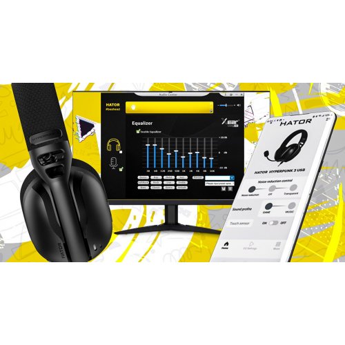 Купити Уцінка навушники HATOR Hyperpunk 3 USB (ESH10) Black (Розкрита упаковка, 796603) - ціна в Києві, Львові, Вінниці, Хмельницькому, Франківську, Україні | інтернет-магазин TELEMART.UA фото
