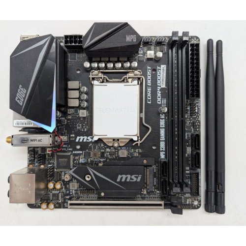 Купить Материнская плата MSI MPG Z390I GAMING EDGE AC (s1151-v2, Intel Z390) (Восстановлено продавцом, 796657) с проверкой совместимости: обзор, характеристики, цена в Киеве, Днепре, Одессе, Харькове, Украине | интернет-магазин TELEMART.UA фото