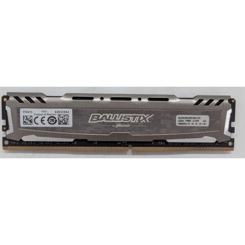 Озп Crucial DDR4 4GB 2666Mhz (CT4G4DFS8266) (Відновлено продавцем, 796662) купити з перевіркою сумісності: огляд, характеристики, ціна у Києві, Львові, Вінниці, Хмельницькому, Івано-Франківську, Україні | інтернет-магазин TELEMART.UA фото
