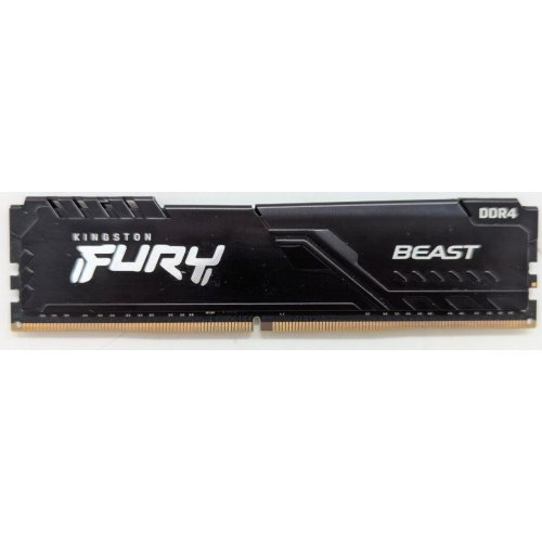 Озп Kingston DDR4 8GB (2x4GB) 2666Mhz FURY Beast Black (KF426C16BBK2/8) (Відновлено продавцем, 796665) купити з перевіркою сумісності: огляд, характеристики, ціна у Києві, Львові, Вінниці, Хмельницькому, Івано-Франківську, Україні | інтернет-магазин TELEMART.UA фото