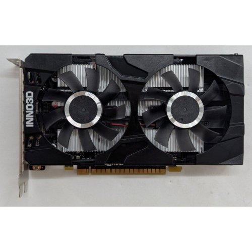 Купить Видеокарта Inno3D GeForce GTX 1650 Twin X2 OC 4096MB (N16502-04D6X-1177VA25) (Восстановлено продавцом, 796671) с проверкой совместимости: обзор, характеристики, цена в Киеве, Днепре, Одессе, Харькове, Украине | интернет-магазин TELEMART.UA фото