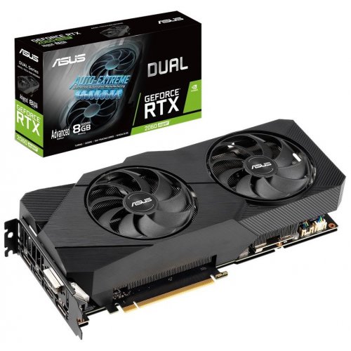 Відеокарта Asus GeForce RTX 2060 SUPER Dual Evo V2 Advanced Edition 8192MB (DUAL-RTX2060S-A8G-EVO-V2) (Відновлено продавцем, 796701) купити з перевіркою сумісності: огляд, характеристики, ціна у Києві, Львові, Вінниці, Хмельницькому, Івано-Франківську, Україні | інтернет-магазин TELEMART.UA фото