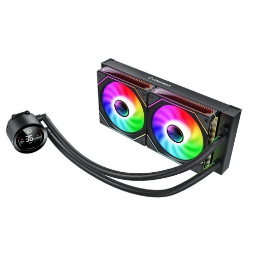 Уцінка готова сво GAMEMAX IceBurg 240 Digital Black (Сліди використання, 796711) купити з перевіркою сумісності: огляд, характеристики, ціна у Києві, Львові, Вінниці, Хмельницькому, Івано-Франківську, Україні | інтернет-магазин TELEMART.UA фото